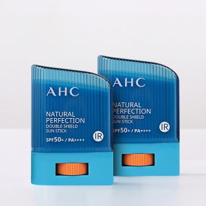 AHC 내추럴 퍼펙션 더블쉴드 선스틱 혼합자차 워터프루프/골프/스틱썬크림 14g, 2개