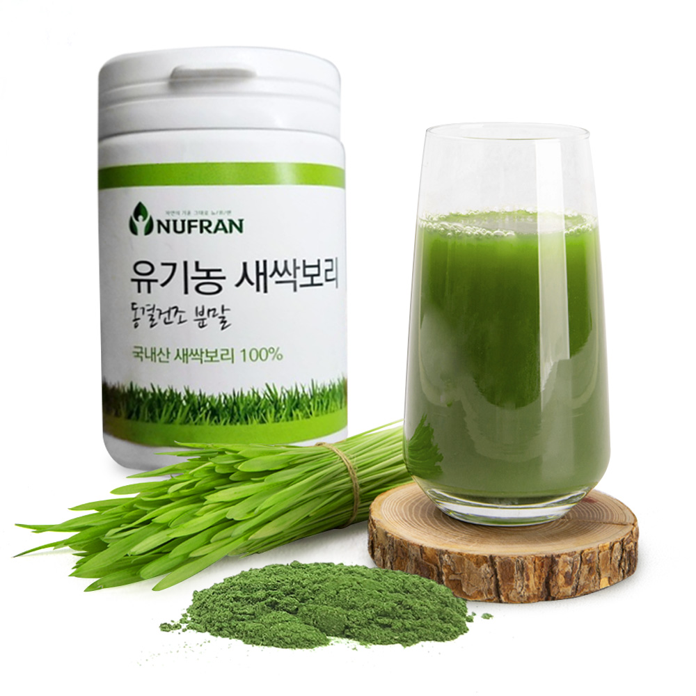 새싹보리 분말 효능 국내산 유기농 새싹 보리 가루
