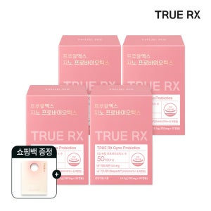 트루알엑스 질 유산균 지노 프로바이오틱스 여성 리스펙타 클리오 30캡슐, 4개
