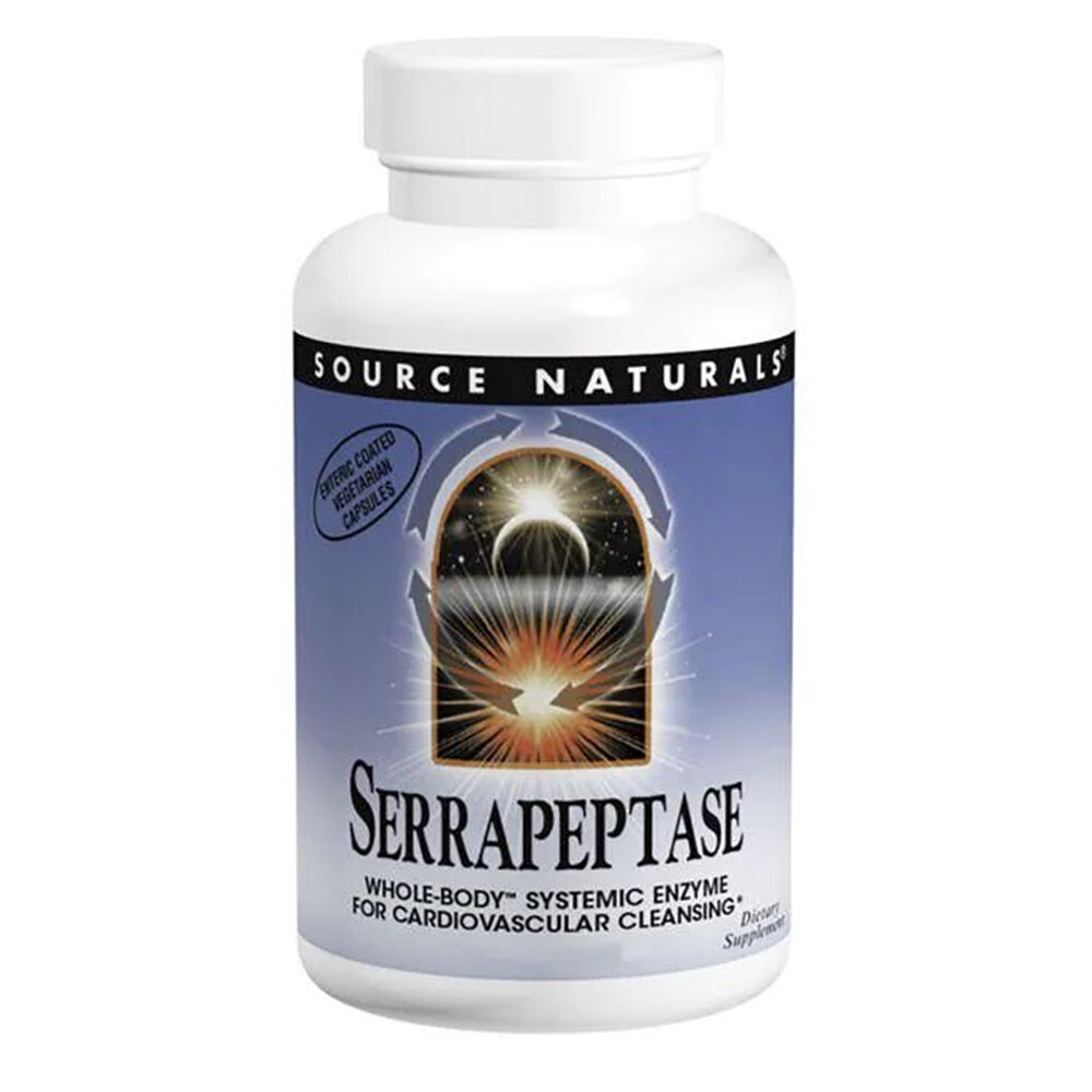 Source Naturals 소스 내츄럴 Serrapeptase식물성 120정 장용코팅캡슐 세라펩타아제