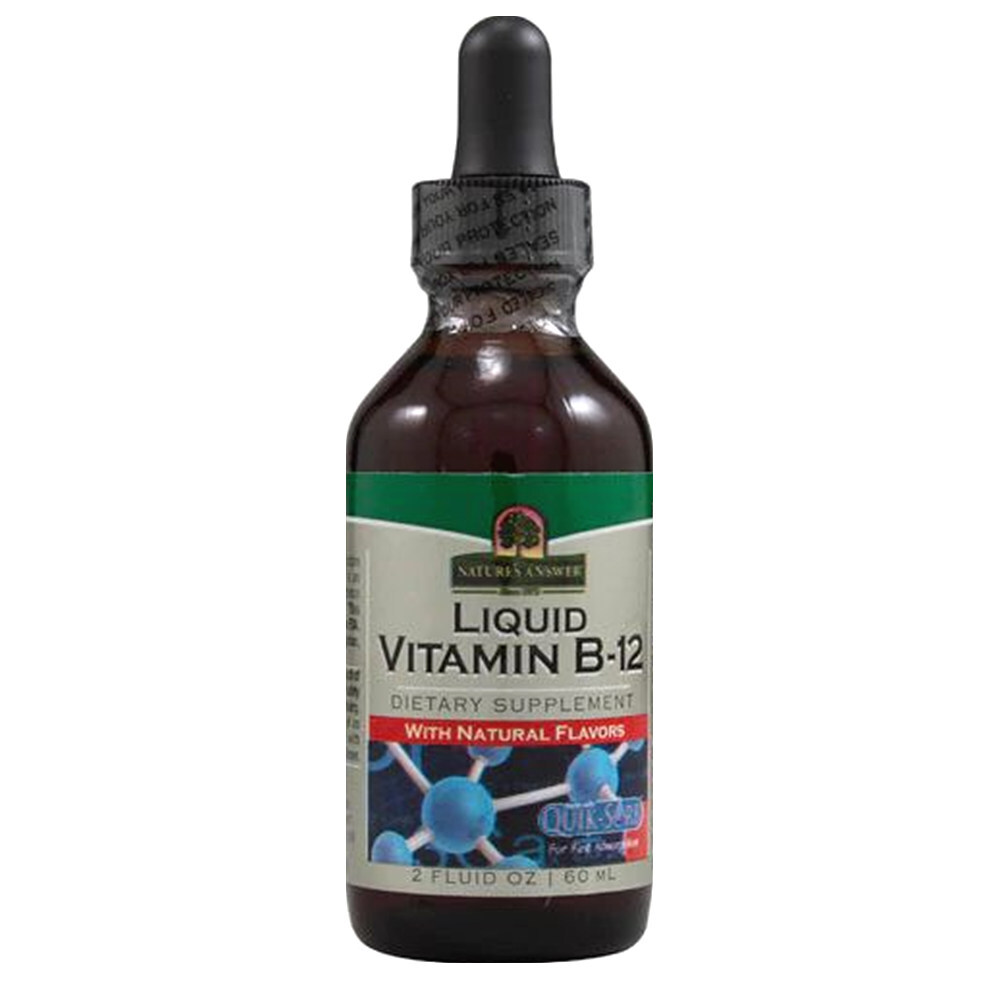 Natures Answer 네이처스앤서 Liquid Vitamin B12 영양제 60ml 액상 비타민 B12 보충제