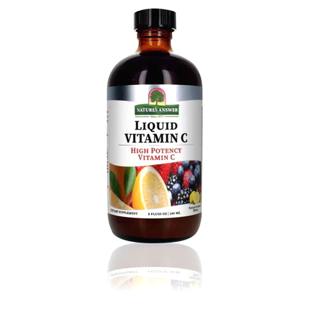 Natures Answer 네이처스앤서 Liquid Vitamin C 레몬향 226ml 2팩 비타민 C 액상 보충제 글루텐 프리