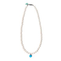 [위너 송민호 착용] HEART TURQUOISE PEARL NECKLACE #55