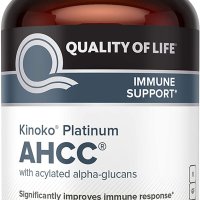 키노코 플래티넘 AHCC 750mg 표고버섯균사체 60캡슐 보충제 캡슐당 면역 지원 키토산