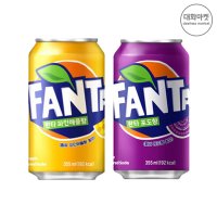 환타 파인 355ml 12캔+포도 355ml 12캔 뚱캔 탄산음료