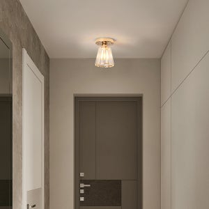 샤론 1등 LED 계단 센서등 현관 직부등 유리 실내 인테리어 조명