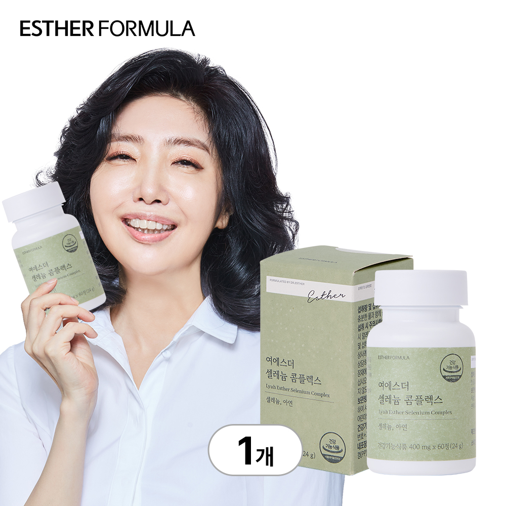 [국민영양] 여에스더 <b>셀레늄</b> 콤플렉스 2개월분 60정, 1개