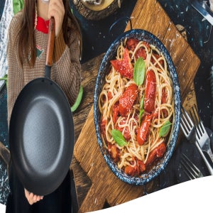 홀렌 국산 양면 압도적 무쇠주물 웍 28cm 후라이팬 28cm 하이델 무쇠궁중팬