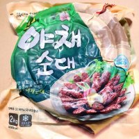 [명품 순대 2kg 7개] 찹쌀 백순대 내장 병천 피순대 신림동 볶음