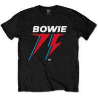 공식 DAVID BOWIE 데이빗 보위 75th Logo 반팔 티셔츠