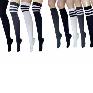 쿠션 흘러내림방지 땀흡수 각선미 니삭스 오버니삭스