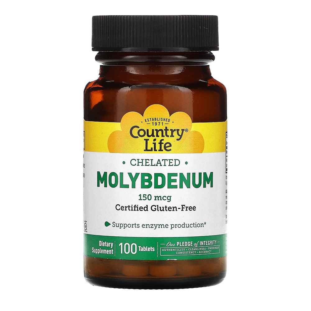 <b>컨트리라이프 몰리브덴</b> Molybdenum 150mcg 타블렛 100정