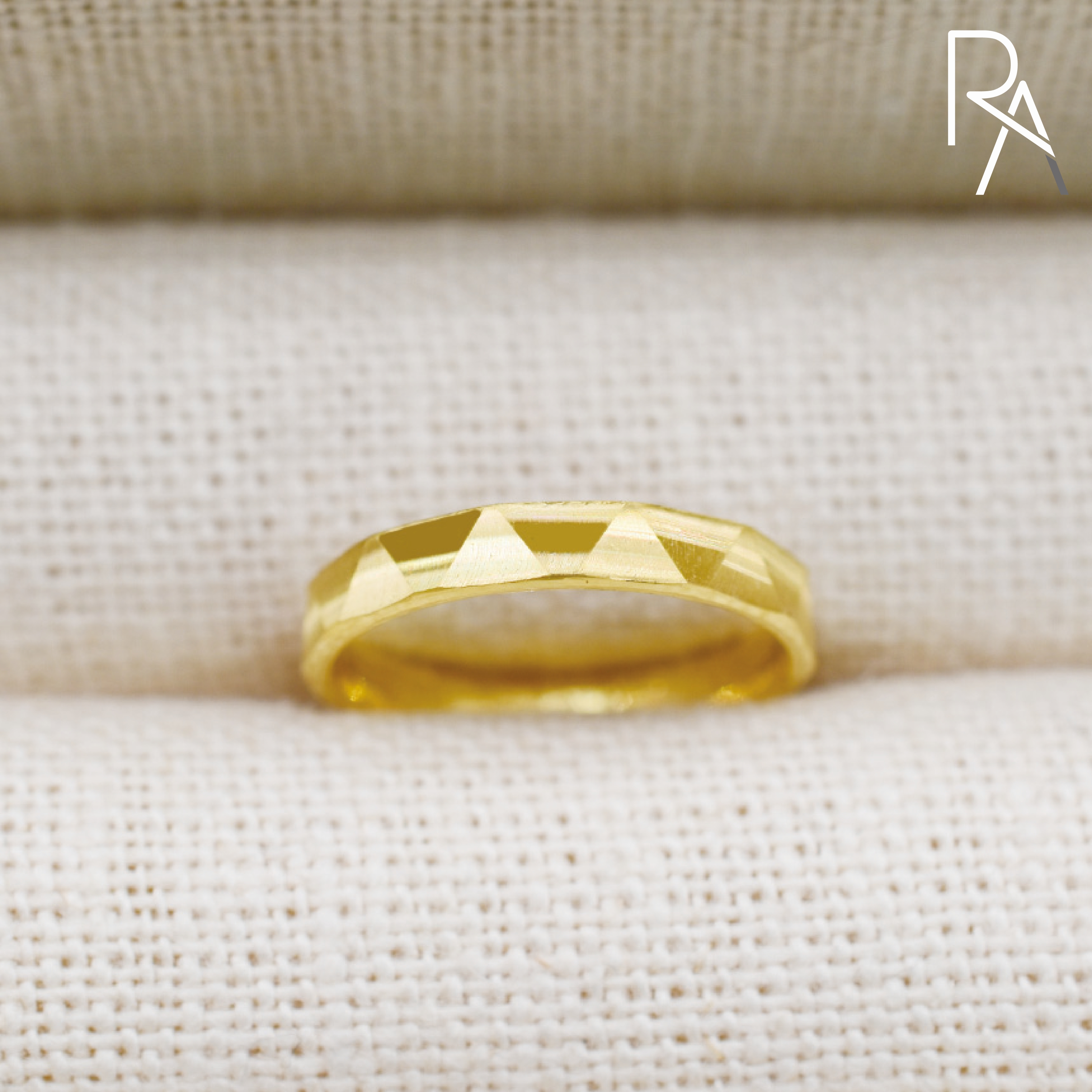 24k 순금링반지 유니크한 표면 남자 여자 3.75g (한돈 1돈)