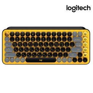 로지텍 코리아 POP KEYS 무선 블루투스 기계식 키보드 한글 자판 볼트 수신기 포함