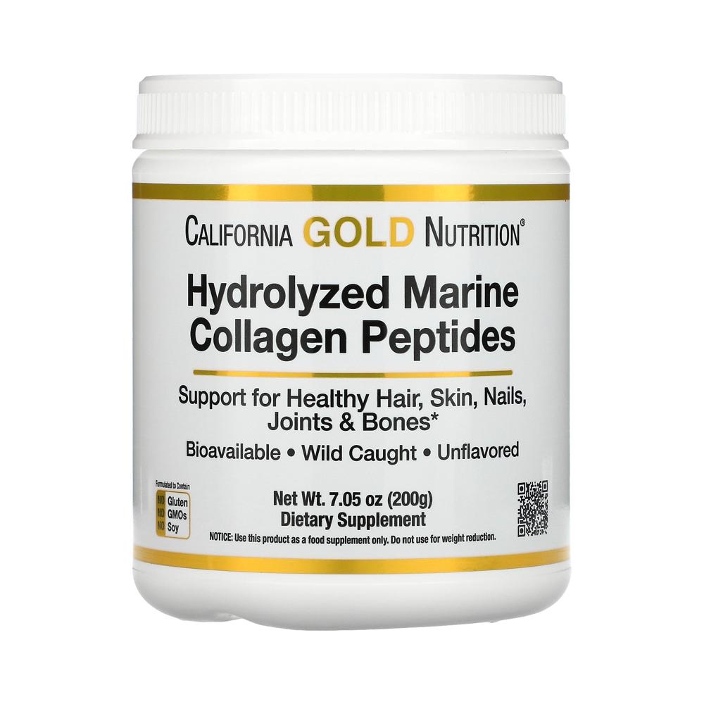 캘리포니아골드뉴트리션 CGN <b>하이드롤라이즈드 마린 콜라겐 펩타이드</b> 무향 200g