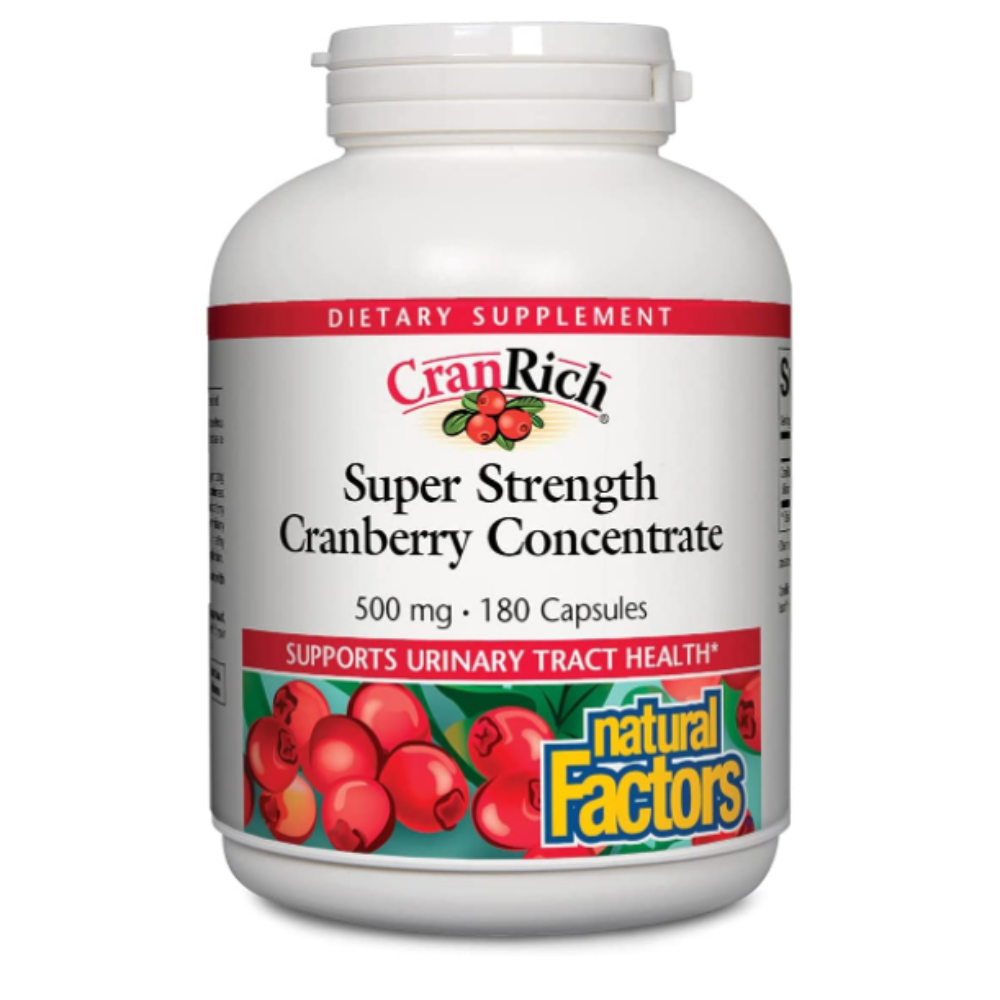 네추럴팩터스 크랜리치 수퍼 크랜베리 영양제 500mg 180캡슐
