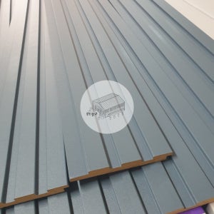 우드창고 포인트 템바보드 (1단 6개) 사각루바 12Tx112X2440mm 6가지색상