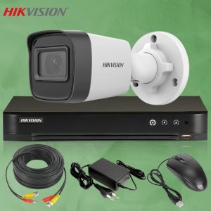 하이크비전 500만화소 CCTV세트 4채널 실내실외 자가설치 스마트폰어플 매장 가정 사무실