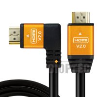 JUSTLINK GOLD HH00465 HDMI 2.0 케이블 ㄱ자꺽임 0.46m