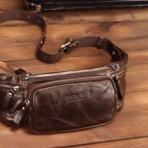 남성 여성 소가죽 디자이너 슬링백 데일리 휴가 명품 힙색