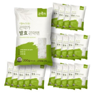 발효곤약면 곤약가 200g x 20팩 [18kcal 저칼로리에 발효의 효능까지]