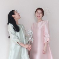 수자드레스 [대여] 인연 dress / 컬러 유색 심플 혼주드레스 상견례 신부 결혼식2부