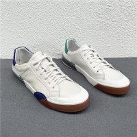 남자 스니커즈 명품 가죽 운동화 화이트 신발 LEATHER SNEAKERS LS21030