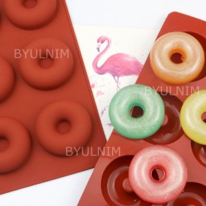 통통 도넛 6구 몰드 디저트 실리콘틀 비누 캔들 석고방향제 DIY
