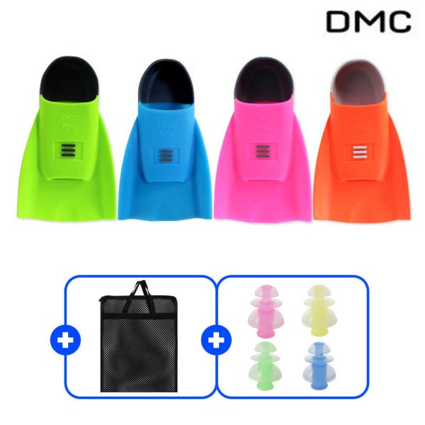 DMC 오리지널 뉴 하이드로 숏핀 오리발 빅메쉬백 팽이귀마개