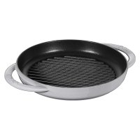 스타우브 무쇠 라운드 그리들 그릴 팬 회색 22cm Cast Iron Pan