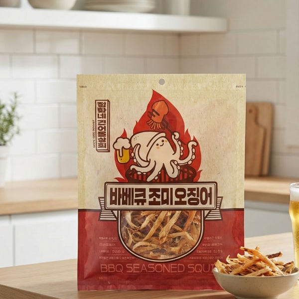 바베큐 조미오징어 300g 정화네 건어물상회 서촌식품 안주 간식 트레이더스