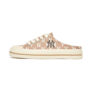[MLB] 플레이볼 뮬 모노그램 (PLAYBALL MULE MONOGRAM) NY (D.Beige) 3AMUM212N