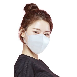 알럽스킨 퓨올 귀편한 새부리형 비말차단 마스크 순수 국산 KFAD 화이트 50매