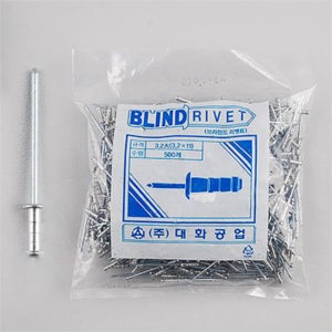 리벳 못 경첩 철판 리베팅 피스 3.2x11 500개