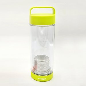 스마트 에코 티 텀블러 480ml 그린 이중진공 휴대용 보틀 스텐필터 포함