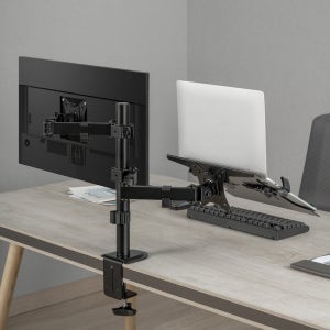 BFMA-2RT 폴타입 듀얼 모니터암 카멜마운트 모니터거치대 노트북 거치대 받침대