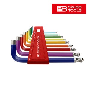 PB 스위스툴 육각렌치세트 숏 볼 레인보우 칼라 9P 212H-10RB