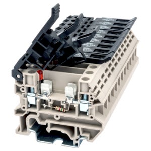 DK4N-TFL110(5X20) [5x20휴즈 장착형 딘레일 단자대 110V LED] (단위/50개)