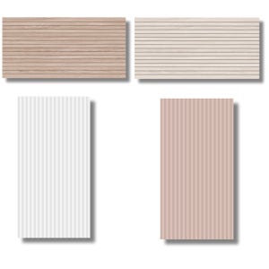 300x600 탬파보드 라인 입체 벽 타일 아이보리 핑크 화이트 우드 당일출고 포인트