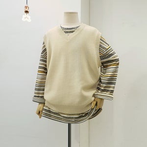 데일리 브랜딩 OBT - 스테디 브이넥 조끼 (6컬러)