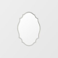 코즈 무광화이트 타원형 테르니 거울 CP-A5580W 현관 전실 화장대 카페 화장실 욕실 거울 앤틱거울