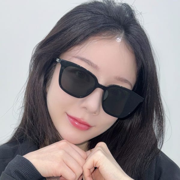 젠틀몬스터 선글라스 알마 블랙 브라운 틴트 사각 플랫바선글라스 뿔테 남자 여자 커플