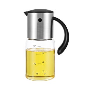 폴쿠치나 오토플립 자동개폐 오일병 흐르지 않는 소스통 미니 간장병 220ml 1개