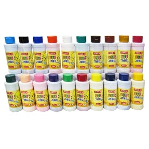 딩동댕 수채그림물감 200ml 주황색 대용량 물감