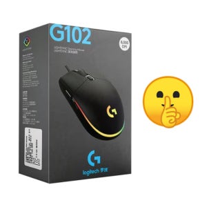 로지텍 G102 무소음/저소음 2세대 LIGHTSYNC 게이밍 유선 마우스 사무실 소리안남