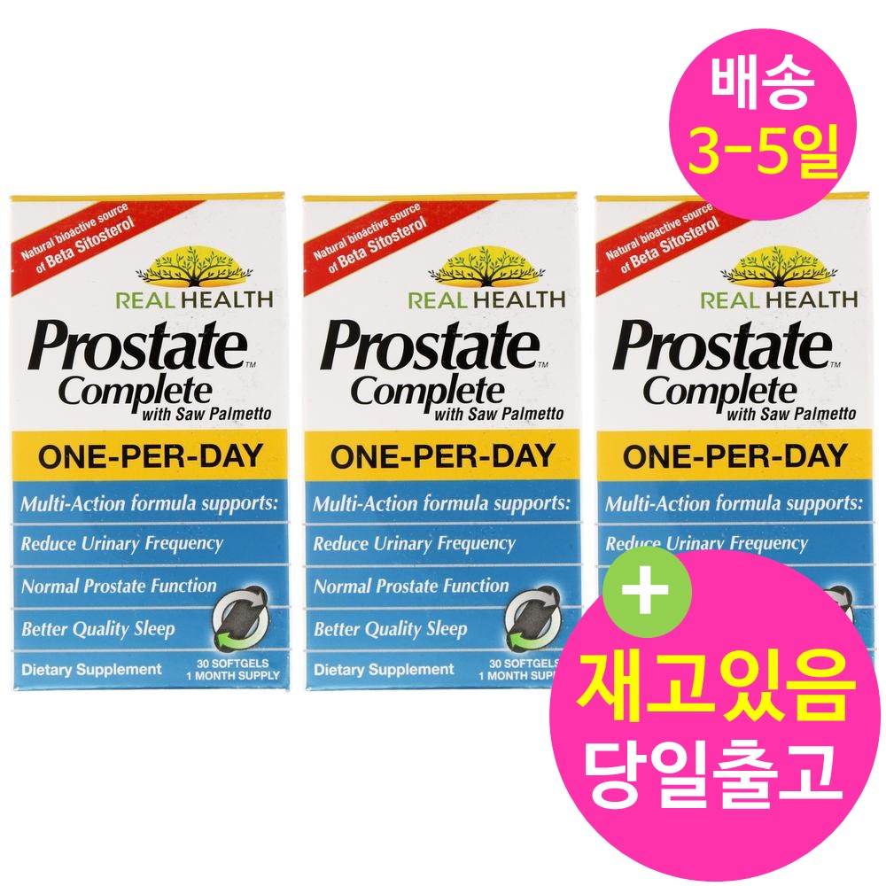 <b>리얼헬스</b> <b>Real Health</b> 30정 <b>아연</b> 쏘팔메토 레스베라트롤X3