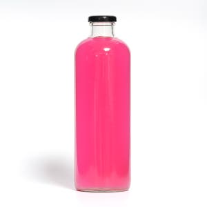 (박스 20개) 일자 주스 유리병 1L 더치커피병 밀크티 우유병 음료 용기 공병