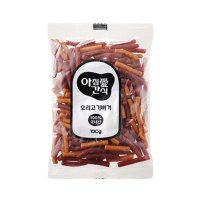 아침애 강아지 간식 오리고기 버거 100g