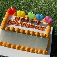 케이파티 입체 하트초 생일초 특이한초 (5ea)