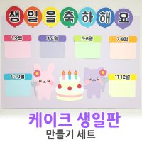 [케이크생일판] 신학기 어린이집 유치원 환경구성 만들기세트